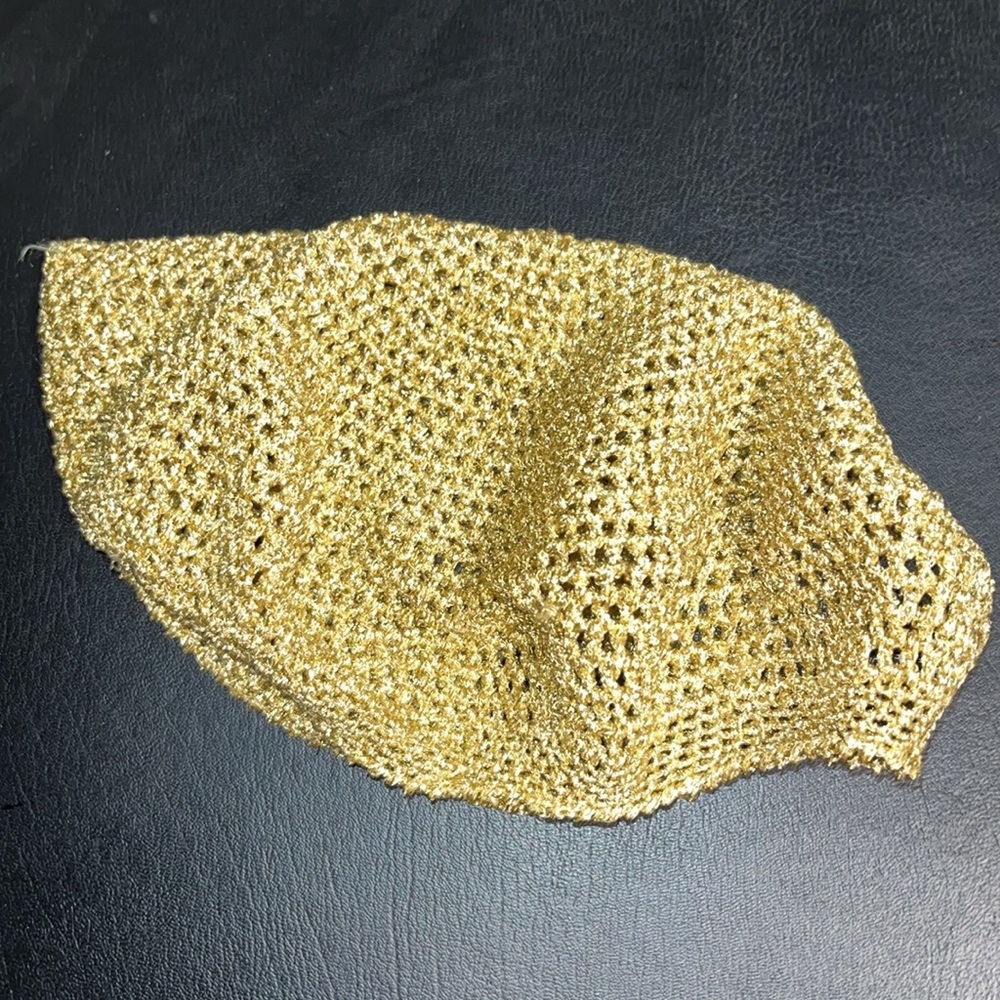 Gucci beret knit hat metallic and gold size small - Picture 5 of 6